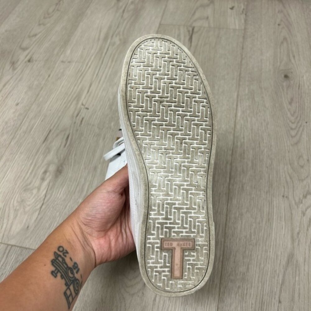 Ted‎ Baker Baily White & Pink Women’s Sneakers - Picture 4 of 6